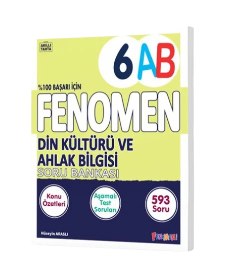 6. Sınıf Din Kültürü Ve Ahlak Bilgisi Konu Özetli Soru Bankası (A-B) Fenomen Yayınları