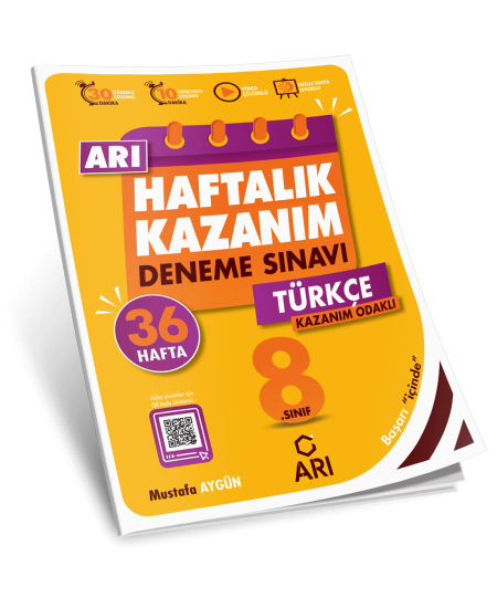 Arı Yayıncılık 8. Sınıf Türkçe Arı Haftalık Kazanım Deneme