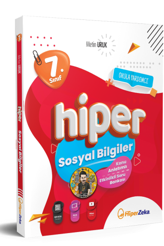 7. Sınıf Hiper Sosyal Bilgiler K.A. Soru Bankası Hiper Zeka Yayınları