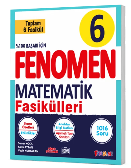 6. Sınıf Matematik Fasikülleri (Toplam 6 Fasikül) Fenomen Yayınları