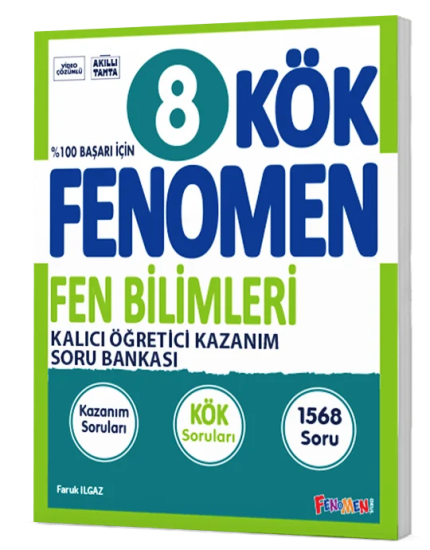 8. Sınıf Kök Fen Bilimleri Soru Bankası Fenomen Yayınları