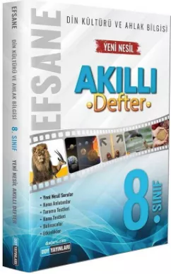 DDY 8. Sınıf Din Kültürü Ve Ahlak Bilgisi Efsane Akıllı Defter