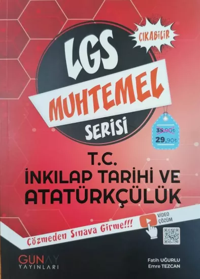 Günay 8. Sınıf Muhtemel Serisi Lgs T.C. İnkılap Tarihi Ve Atatürkçülük