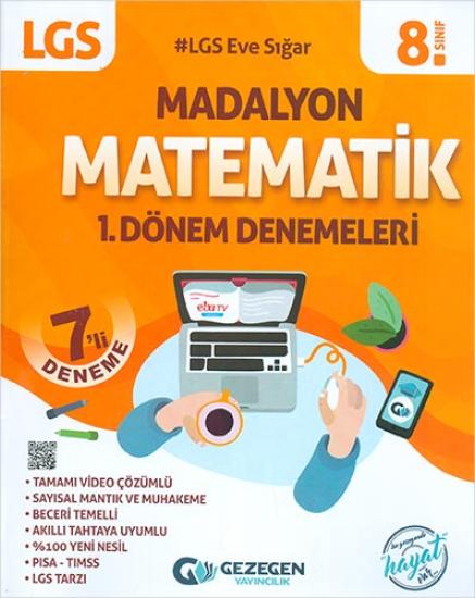 Gezegen Yayınları 8. Sınıf 1. Dönem Lgs Matematik 7 Li Madalyon Denemeleri Gezegen