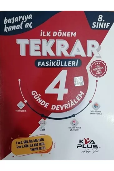 İlk Dönem Tekrar Fasikülleri (4 Günde Devrialem)