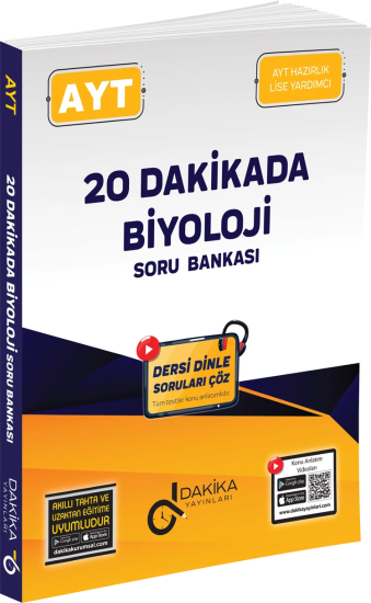 20 Dakikada AYT Biyoloji Soru Bankası Dakika Yayınları