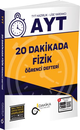 20 Dakikada AYT Fizik Öğrenci Defteri Dakika Yayınları