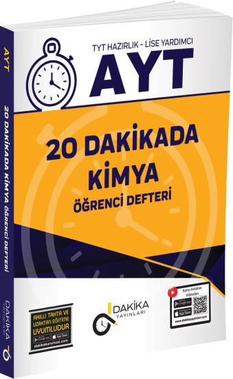 20 Dakikada AYT Kimya Öğrenci Defteri Dakika Yayınları