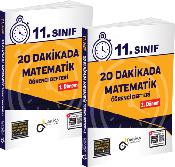 20 Dakikada 11. Sınıf Matematik Öğrenci Defteri Dakika Yayınları