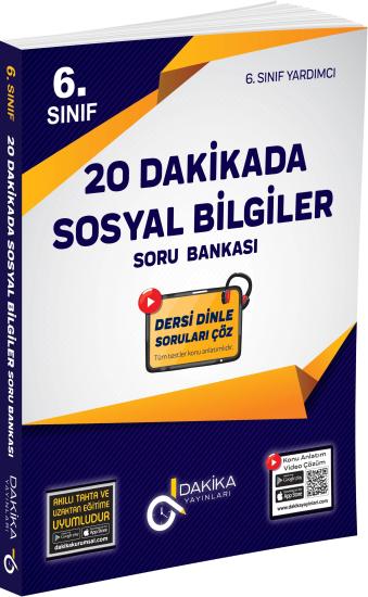 20 Dakikada 6. Sınıf Sosyal Bilgiler Soru Bankası Dakika Yayınları