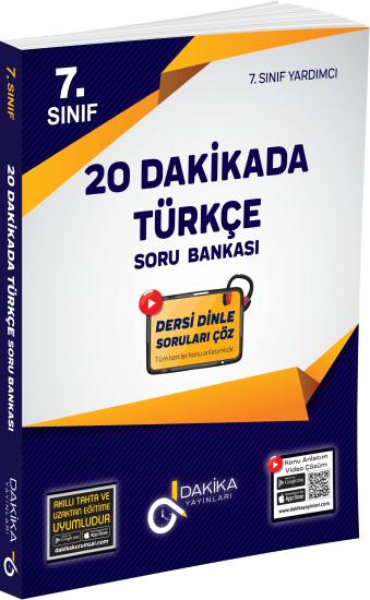 20 Dakikada 7. Sınıf Türkçe Soru Bankası Dakika Yayınları