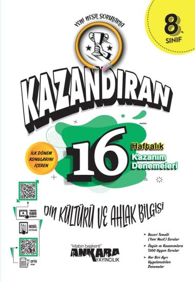 Lgs Kazandıran 16 Haftalık Din Kültürü Ve Ahlak Bilgisi Kazanım Denemeleri