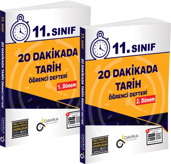 20 Dakikada 11. Sınıf Tarih Öğrenci Defteri Dakika Yayınları