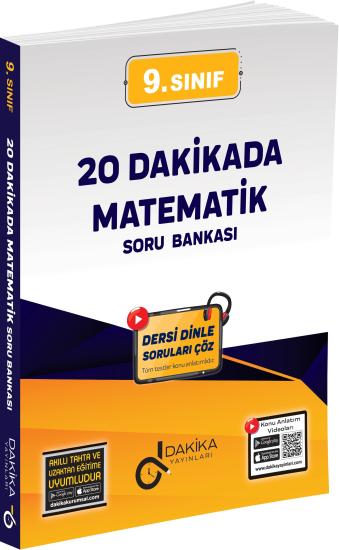 20 Dakikada 9. Sınıf Matematik Soru Bankası Dakika Yayınları