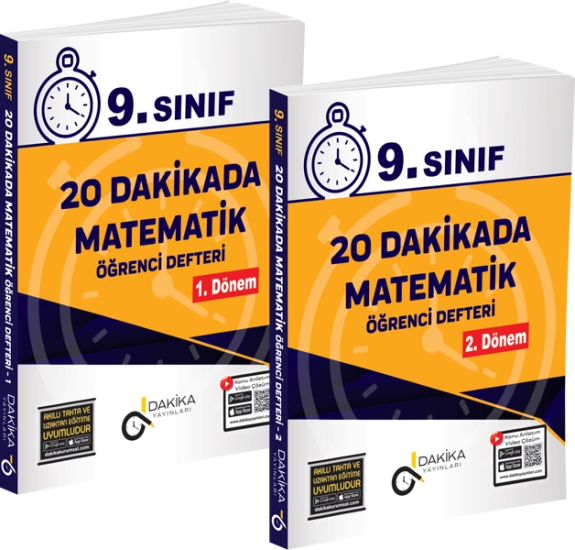 20 Dakikada 9. Sınıf Matematik Öğrenci Defteri Dakika Yayınları