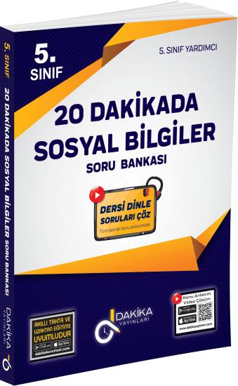 20 Dakikada 5. Sınıf Sosyal Bilgiler Soru Bankası Dakika Yayınları