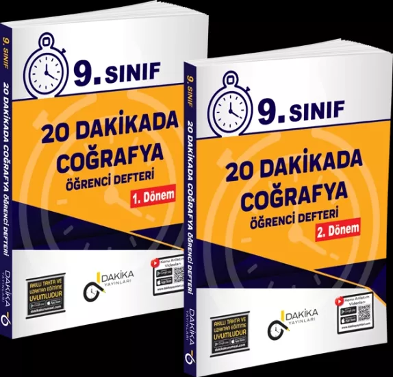 20 Dakikada 9. Sınıf Coğrafya Öğrenci Defteri Dakika Yayınları