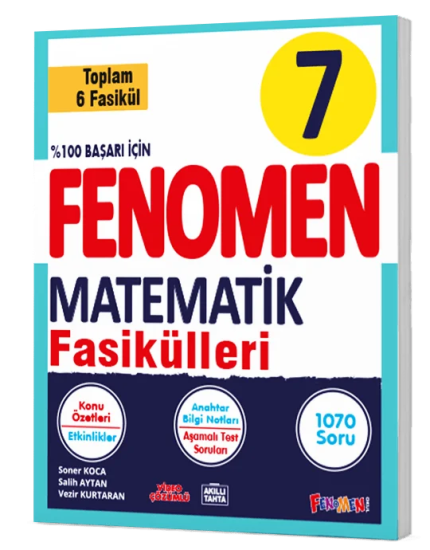 7. Sınıf Matematik Fasikülleri (Toplam 6 Fasikül) Fenomen Yayınları