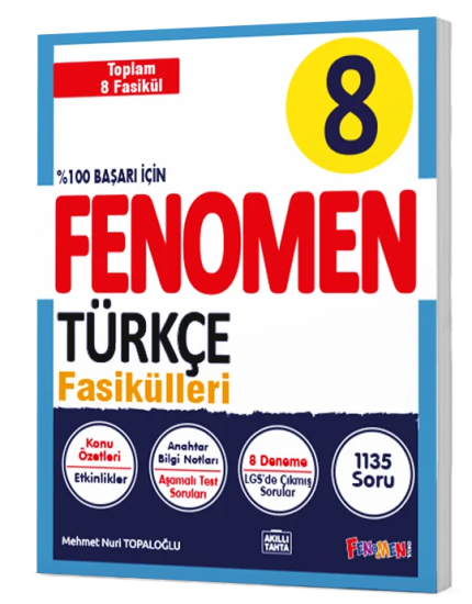 8. Sınıf Türkçe Fasikülleri (Toplam 8 Fasikül) Fenomen Yayınları