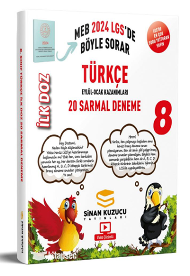 2024 Lgs 8. Sınıf İlk Doz Türkçe Sarmal Branş Denemesi