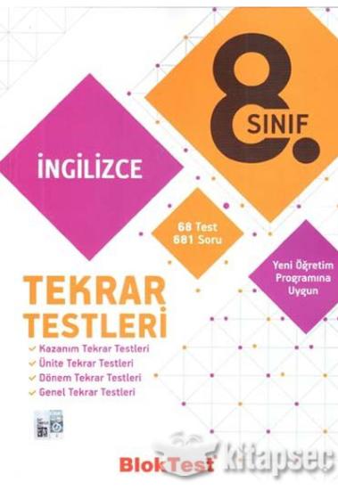 Tudem - 8. Sınıf Bloktest İngilizce Tekrar Testleri